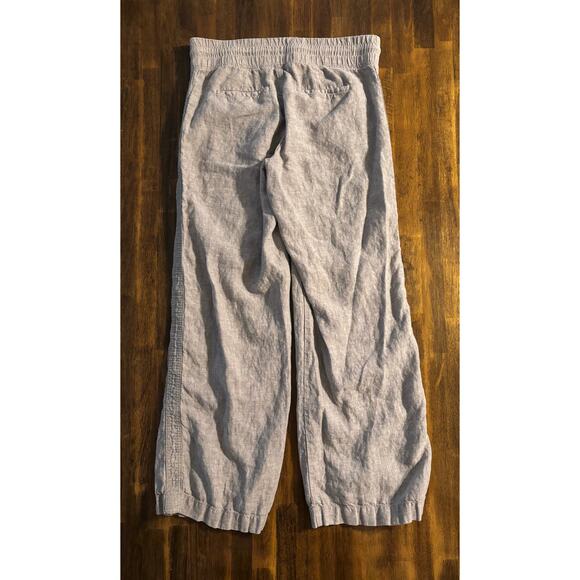 Athleta Women's 8 Cabo Linen Wide Leg Pant Pull On High Rise Relaxed Drawstring - Picture 4 of 13